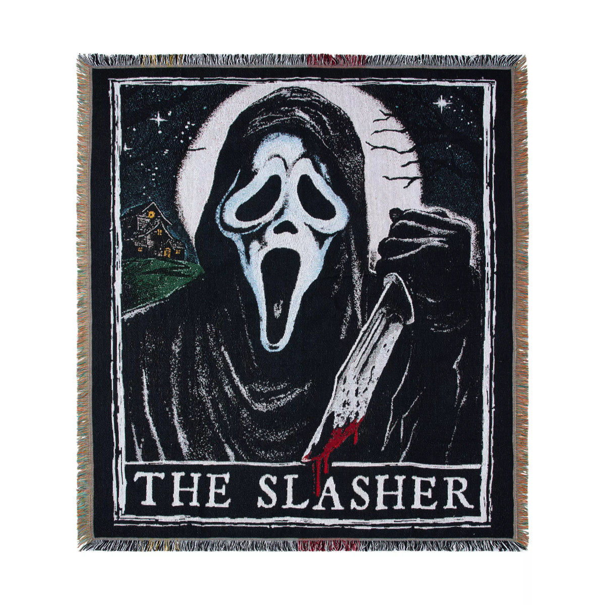 Ghost Face Jacquard Blanket