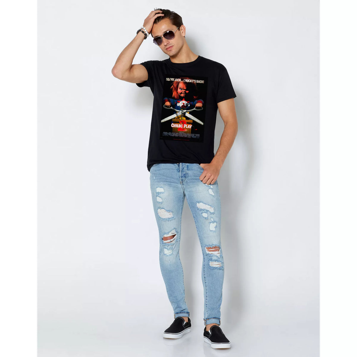 Black Child's Play 2 Chucky T Shirt
